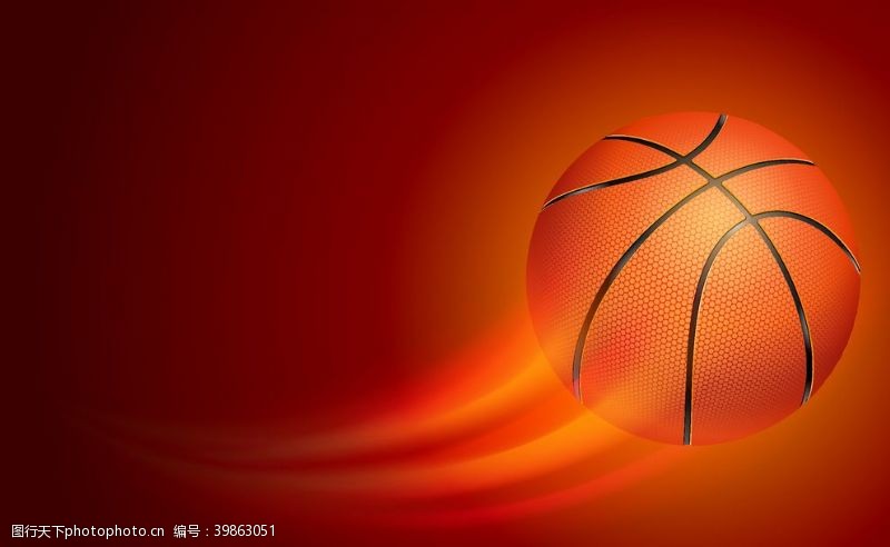 广告设计矢量素材动感篮球矢量图片