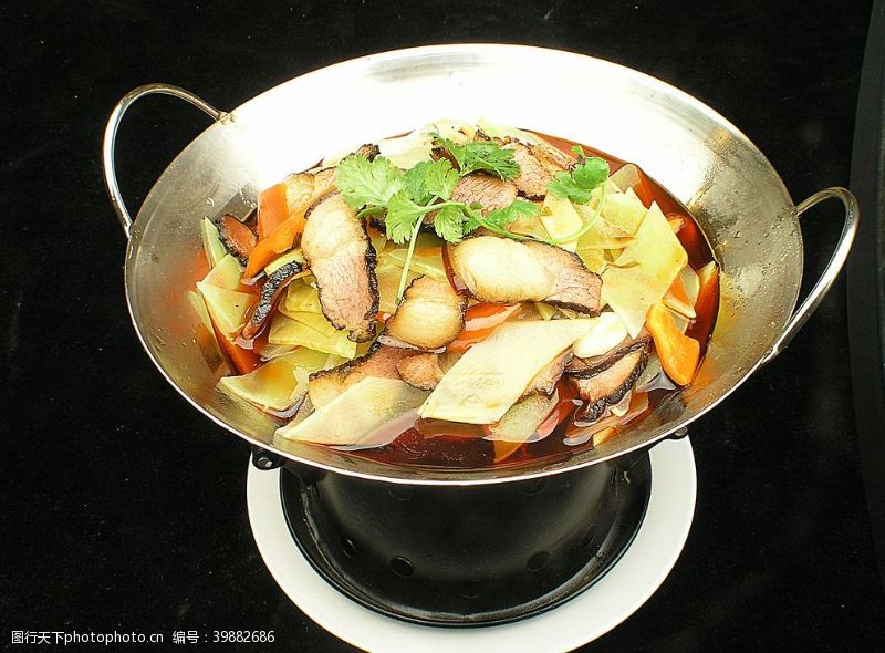 菜肴干锅莴笋腊肉图片