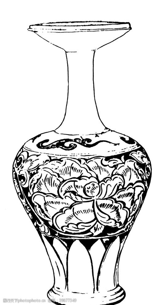 陶罐罐子花纹图片