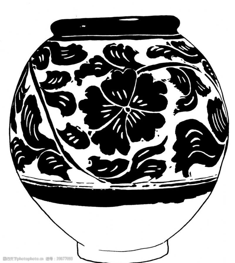 陶罐罐子纹路图片