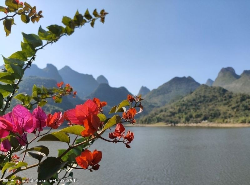 湖泊美景桂林风光图片