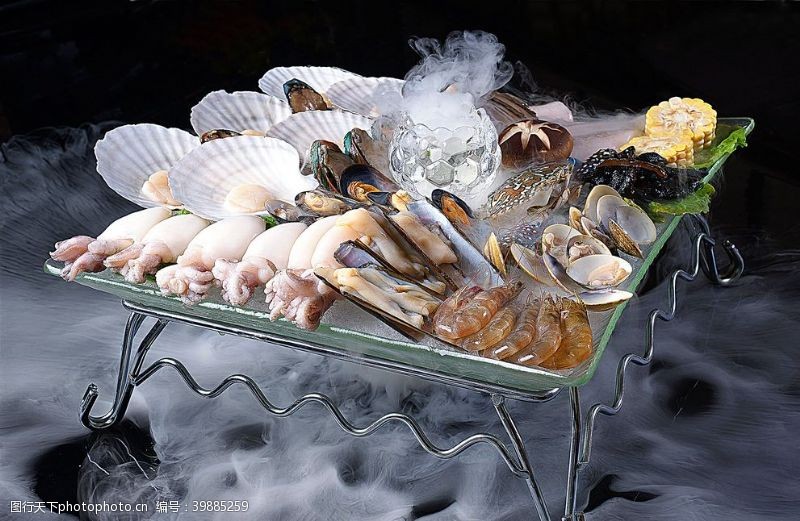 河蟹图片海鲜缤纷海鲜组合图片
