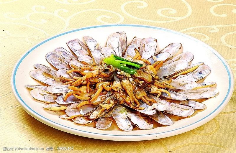大葱海鲜姜葱焗蛏子图片