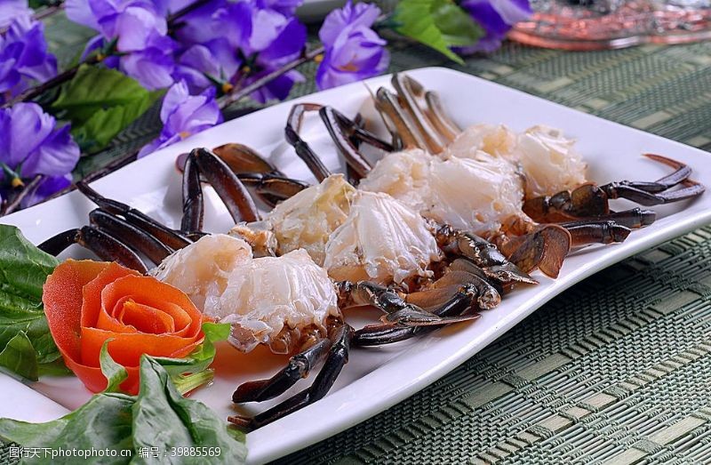 餐饮名片海鲜蟹肉图片