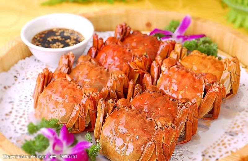 餐饮名片海鲜蟹图片