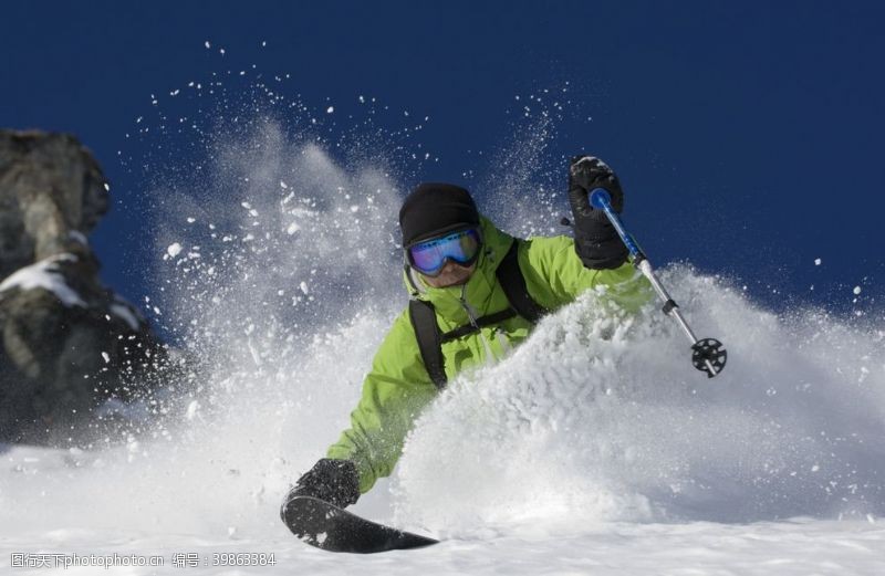激情挑战滑雪板滑雪海报单板滑雪图片