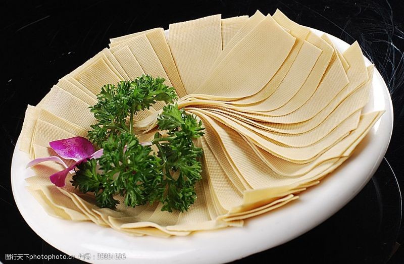 汤火锅配菜鲜豆腐皮图片