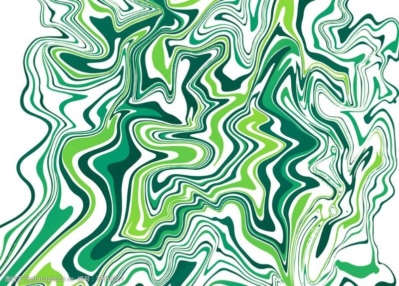 装饰画绿色抽象图片