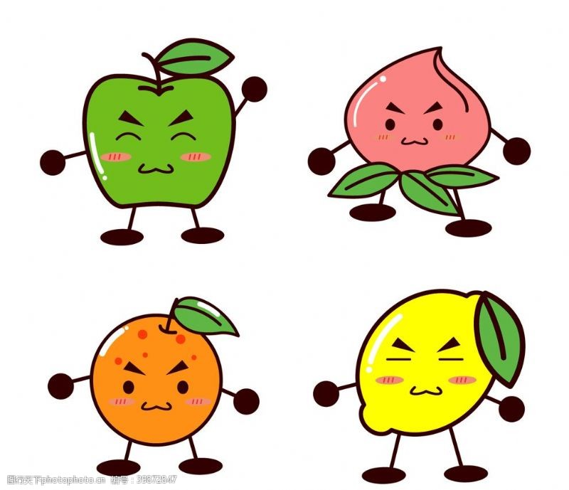 可爱水果Q版水果图片