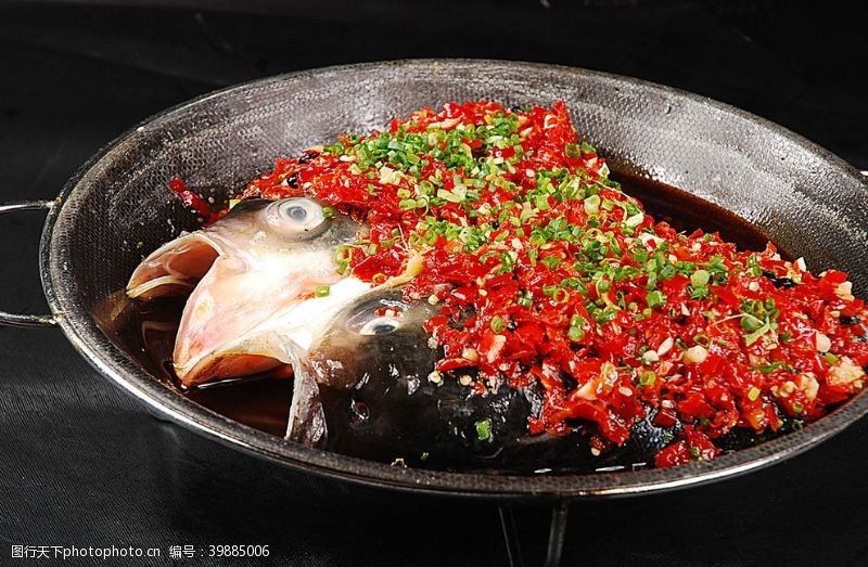 烤肉米粉清蒸双椒鱼头王图片