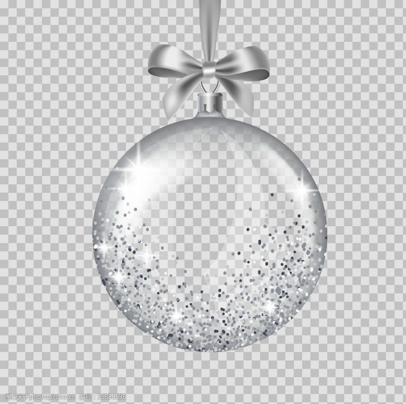 水晶球圣诞节素材图片