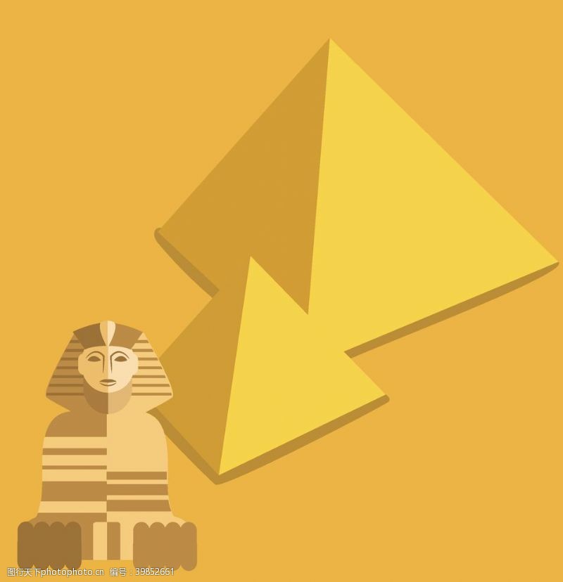 金字塔狮身人面像图片