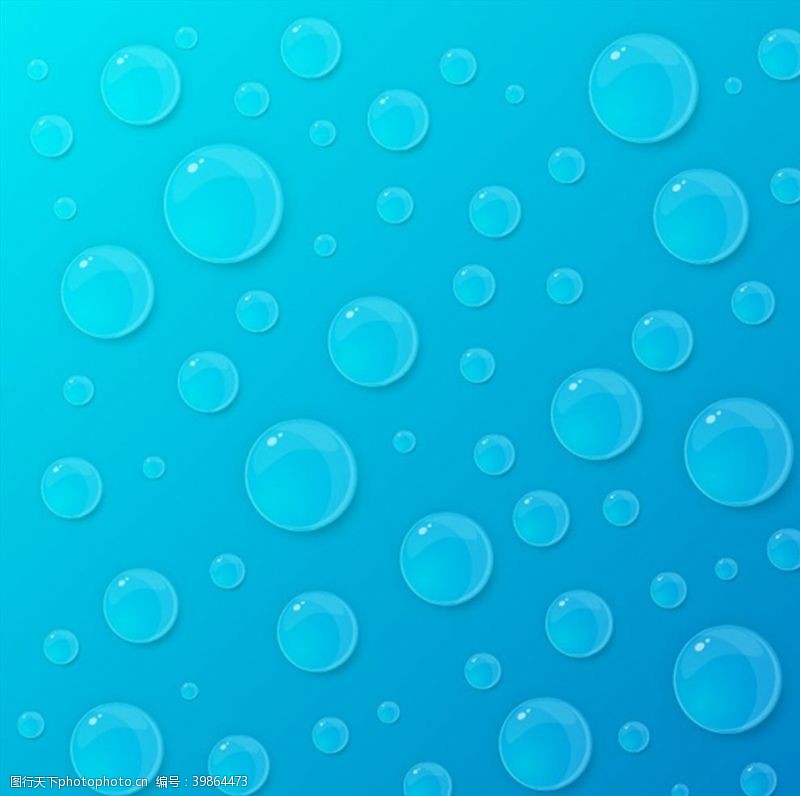 水滴背景透明水珠矢量图片