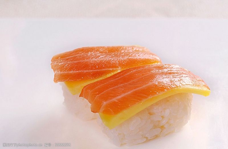 水果寿司握寿司芒果三文鱼图片