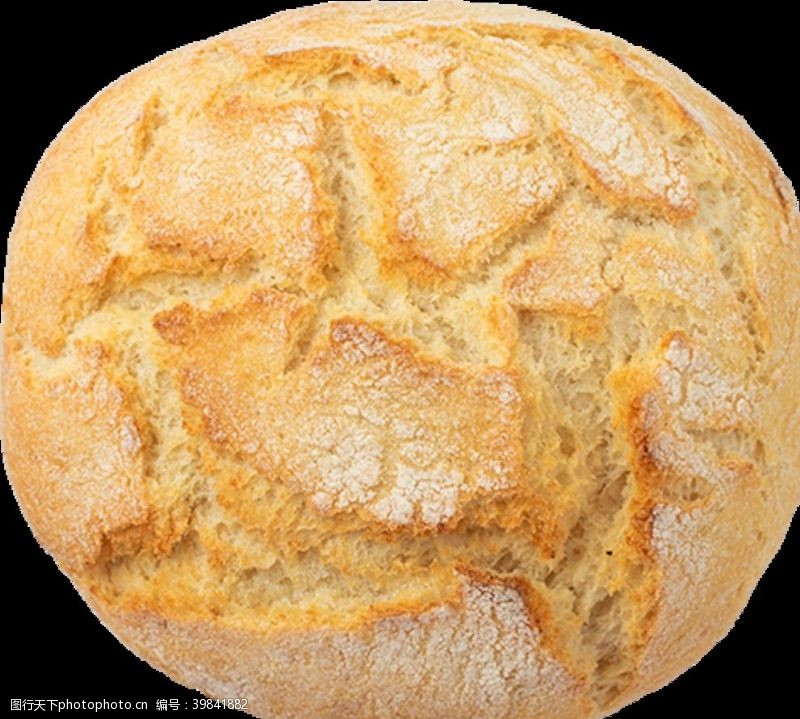 生活百科美食矢量圆形面包图片