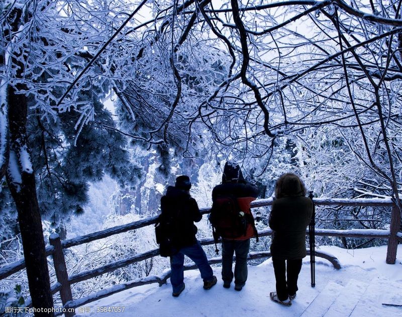 武林风张家界雪景图片