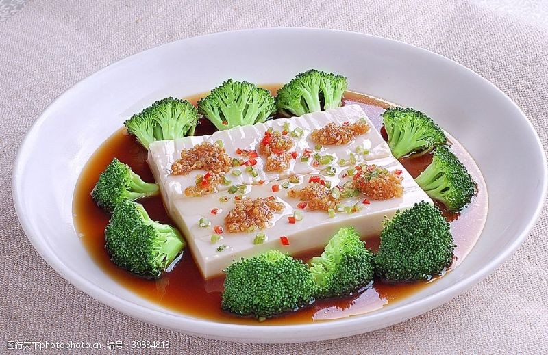 主食百花蒸豆腐图片