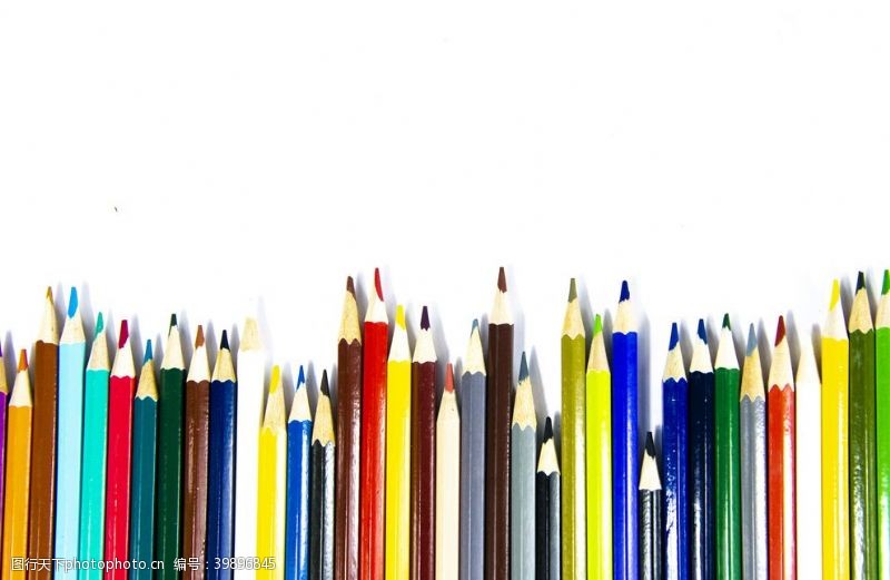 儿童教育彩色铅笔图片