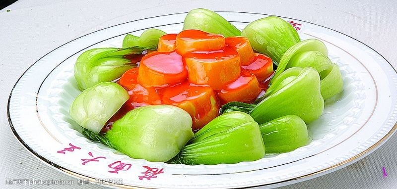 菠菜菜心扒豆腐图片