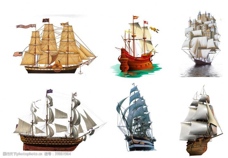 帆船复古船图片