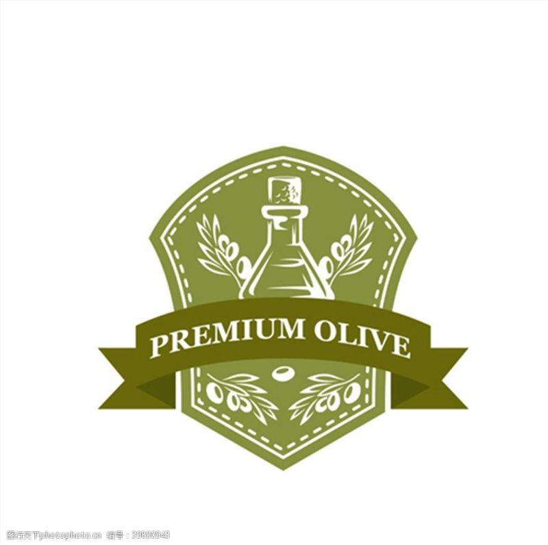橄榄油主题标志图片