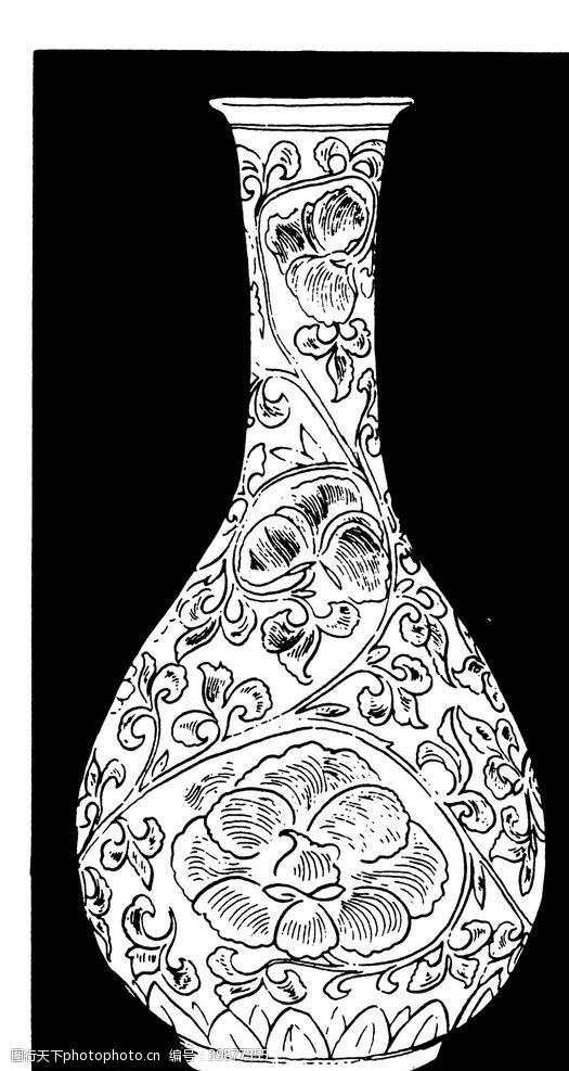 中国陶瓷文化罐子花纹图片