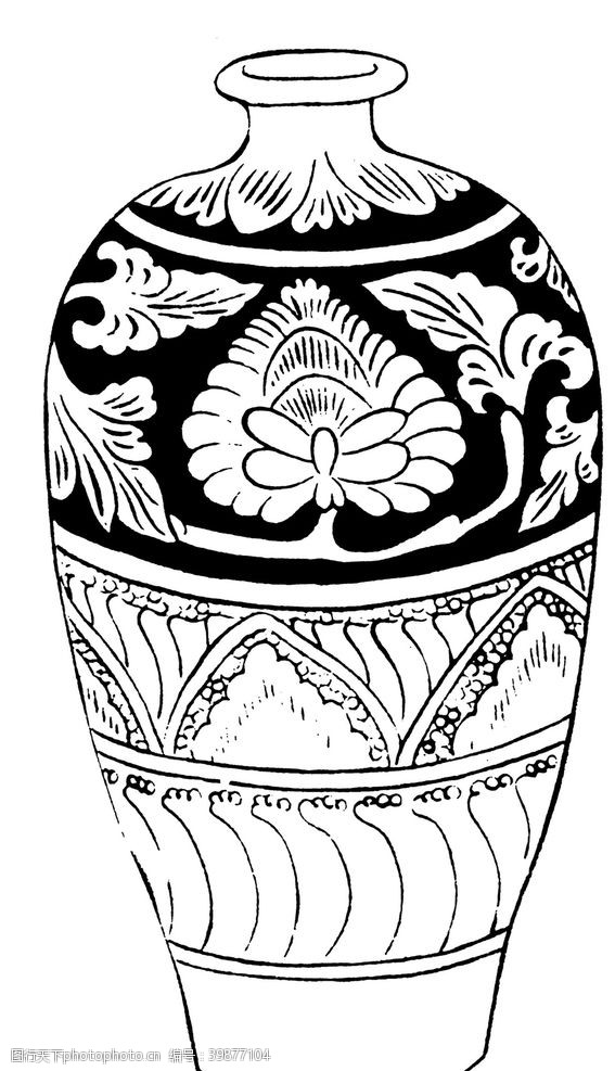 陶罐罐子纹饰图片