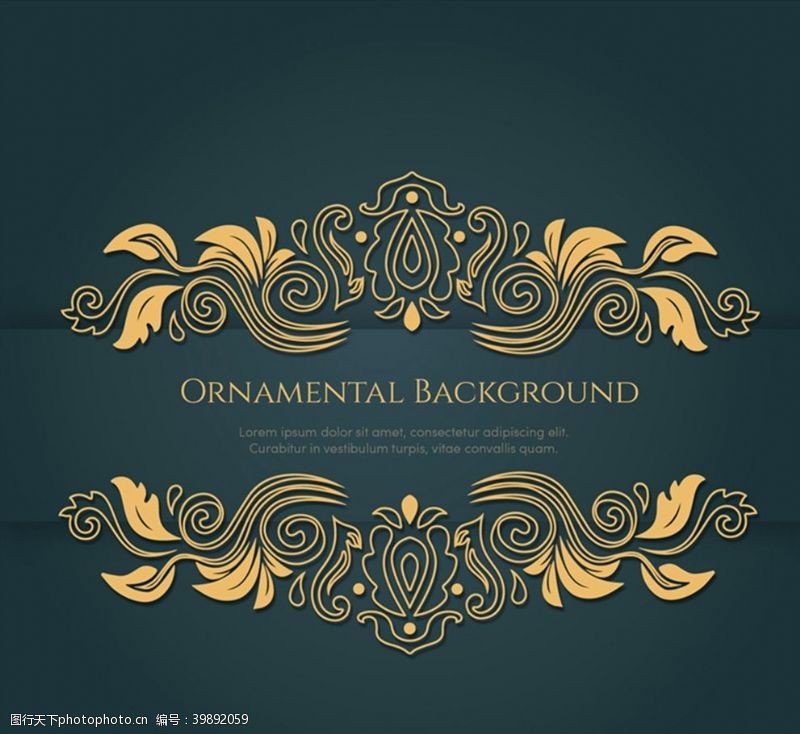 古典金色花纹图片免费下载 古典金色花纹素材 古典金色花纹模板 图行天下素材网