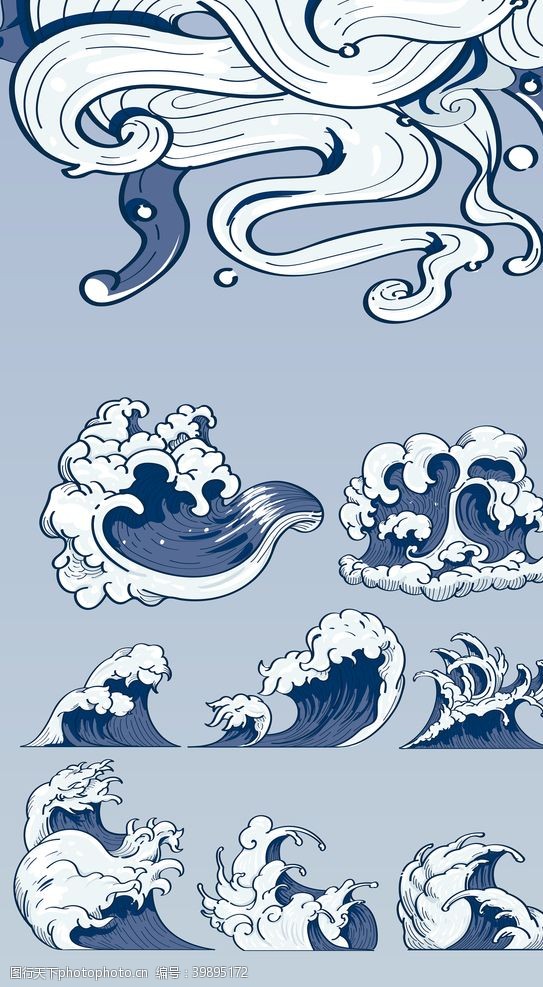 波浪线背景海浪波浪波纹图片