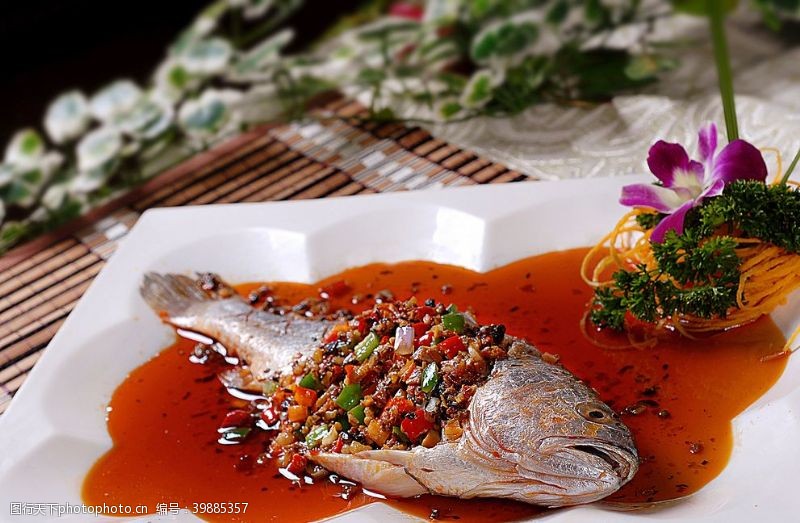 脆鱼饭海鲜河脆臊黄花鱼图片