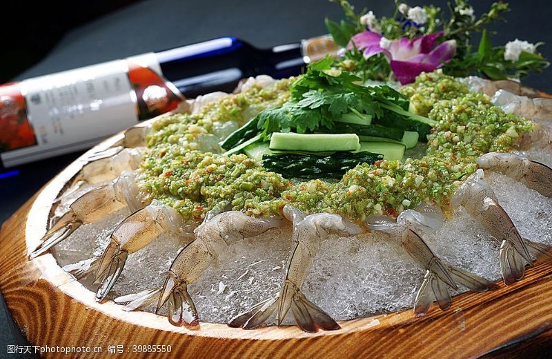 澳洲海鲜鲜虾刺身图片