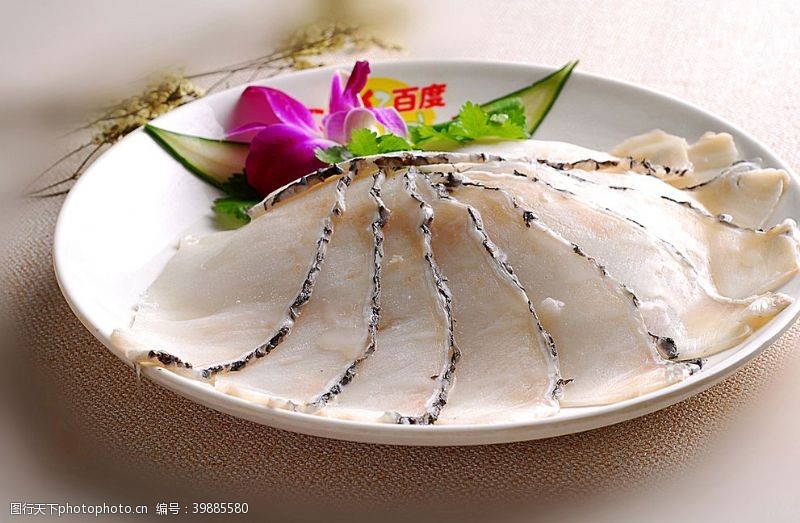 银色名片海鲜银鳕鱼图片