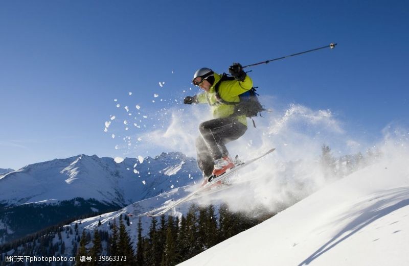 挑战自动滑雪板滑雪海报单板滑雪图片
