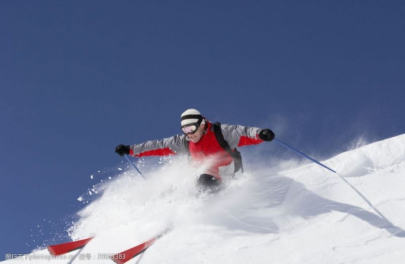激情运动滑雪板滑雪海报单板滑雪图片