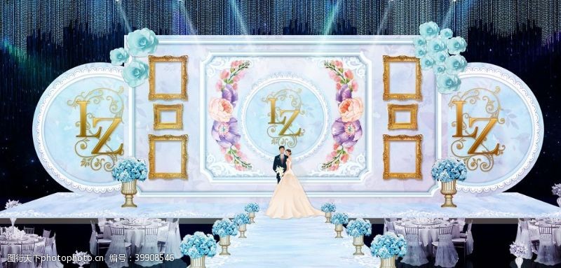 韩式婚礼婚礼效果图图片