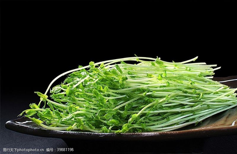 豌豆油火锅配菜白灼豌豆苗图片