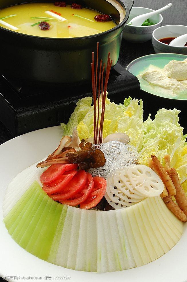 主食类火锅配菜类土豆粉图片