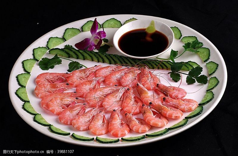 白饭火锅配菜美味对话白灼大虾图片