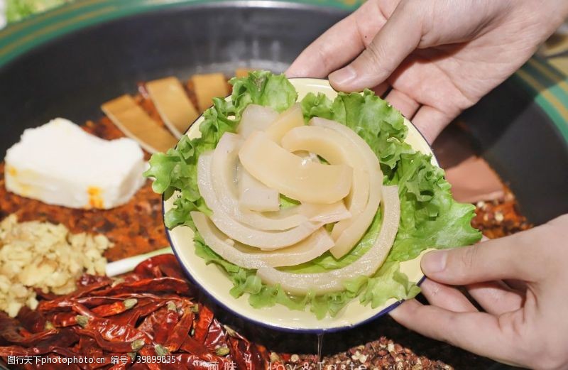 三点式火锅配菜图片