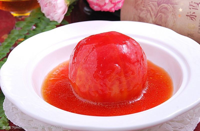 汤火锅配菜招牌尚膳酿蕃茄图片