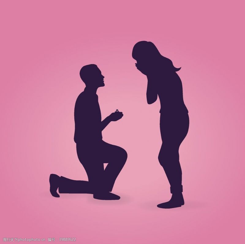 女运动员卡通人物求婚图片