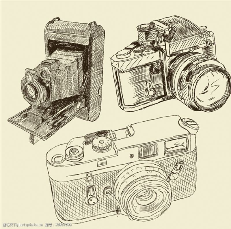 高清数码相机款手绘相机图片