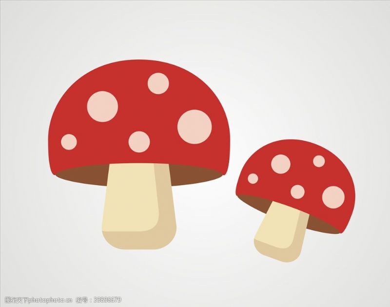 菇类矢量蘑菇毒蘑菇图片
