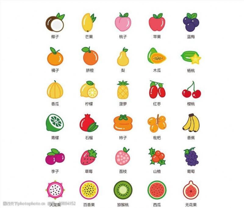 有机水果海报水果标识图片