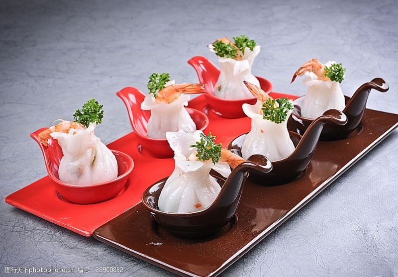 虾滑水晶鲜虾蒸饺图片