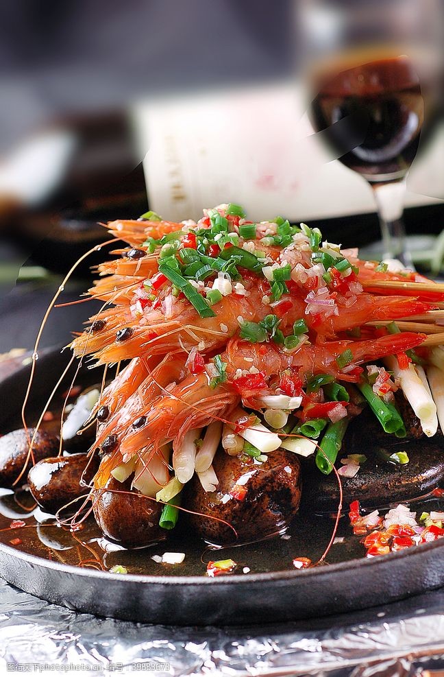 石锅鸡米饭铁板石烤大虾图片