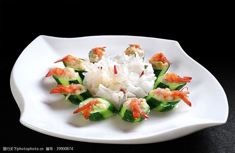 虾滑虾段青瓜盅图片