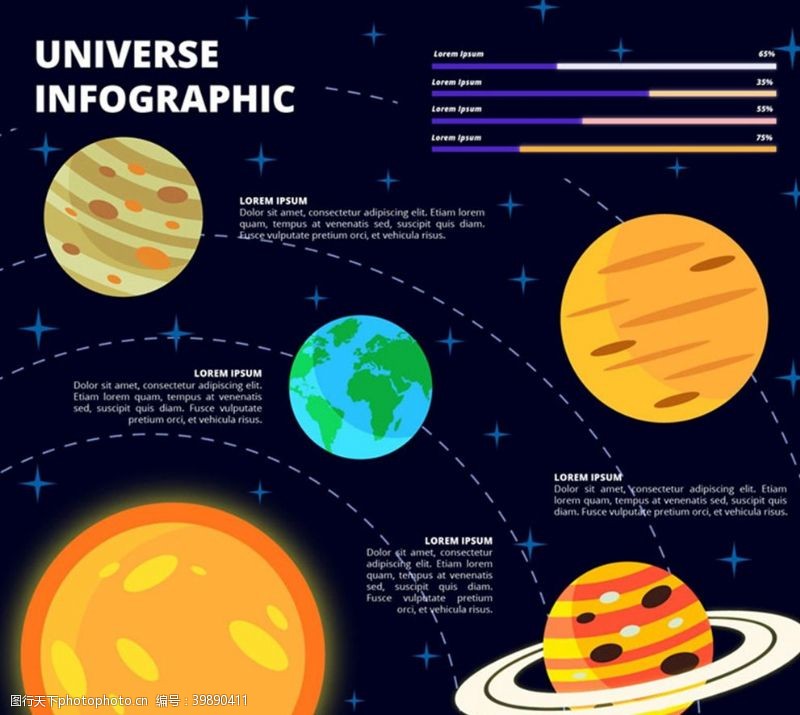 高球星球宇宙信息图图片