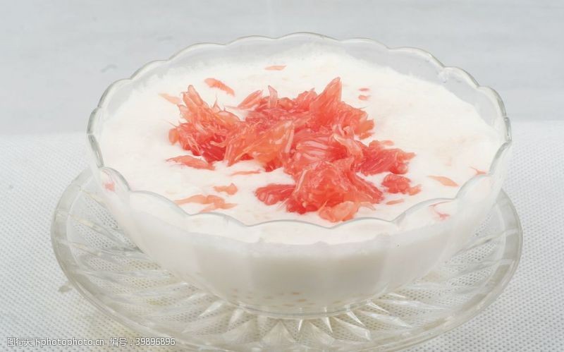 甜品菜单椰香柚子西米捞图片
