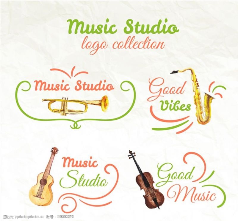 大提琴音乐工作室标志图片